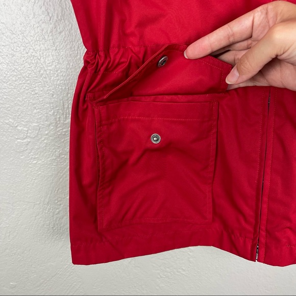 Ralph Lauren Reversible Red Blue Hooded Sleek Cinched Waist Vest M - Picture 8 of 8